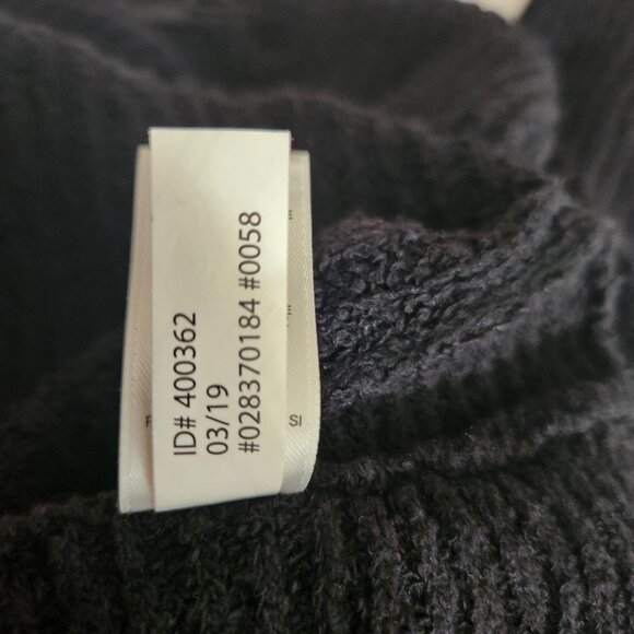 Express Sweater Womens Small Black Ribbed Knit Pullover Round Hem Cozy Soft - Picture 8 of 13